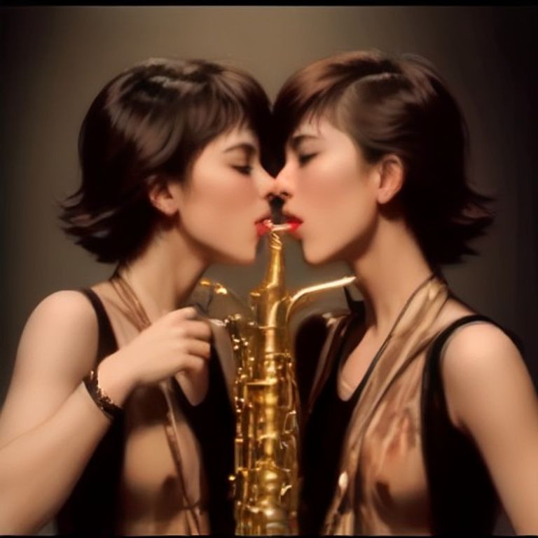 homosexual surround saxophone flipped-out